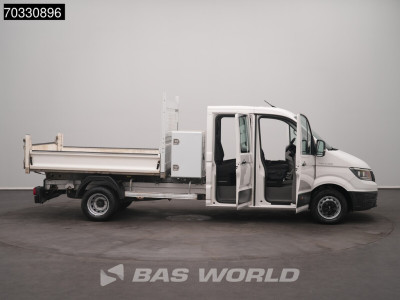 MAN TGE 5.120 Dubbel Cabine Kipper met Kist Dubbellucht 3,5t Trekhaak Airco Cruise Camera Euro6 Tipper Benne Kieper Airco Trekhaak Cruise control foto 10