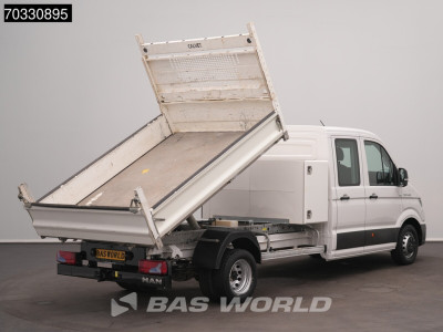 MAN TGE 5.120 Dubbel Cabine Kipper met Kist Dubbellucht 3,5t Trekhaak Airco Cruise Camera Euro6 Tipper Benne Kieper Airco Trekhaak Cruise control foto 2