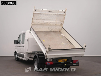 MAN TGE 5.120 Dubbel Cabine Kipper met Kist Dubbellucht 3,5t Trekhaak Airco Cruise Camera Euro6 Tipper Benne Kieper Airco Trekhaak Cruise control foto 6