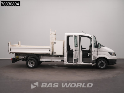 MAN TGE 5.120 Dubbel Cabine Kipper met Kist Dubbellucht 3,5t Trekhaak Airco Cruise Camera Euro6 Tipper Benne Kieper Airco Trekhaak Cruise control 7