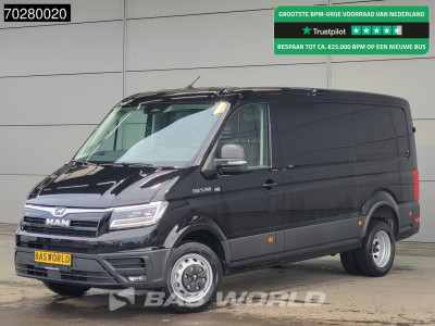 MAN TGE 5.160 Uniek! Automaat Dubbellucht L3H2 Laag Dak ACC Navi Airco Camera Parkeersensoren v+a 12.9inch-Display CarPlay Euro6 L2H1 Airco