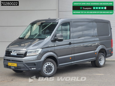 MAN TGE 5.160 Uniek! Dubbellucht 2025-Model Automaat L3H2 Laag Dak ACC Navi LED Airco Camera Parkeersensoren CarPlay Euro6 L2H1 10m3 Airco