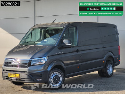 MAN TGE 5.160 Uniek! Dubbellucht Automaat L3H2 Laag Dak ACC Navi LED Airco Camera Parkeersensoren CarPlay Euro6 L2H1 11m3 Airco
