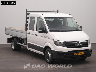 MAN TGE 5.180 Automaat 180PK Dubbel Cabine Open Laadbak Dubbellucht Trekhaak Airco Cruise Euro6 Pritsche Pickup Open Box Airco Trekhaak Cruise control foto 5