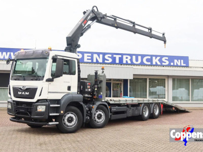 MAN TGS 35.360 Oprijwagen + HIAB 228 E3 Kraan 8x2