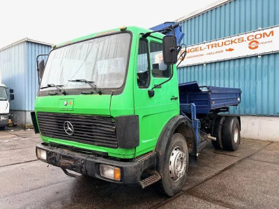 Mercedes-Benz 1617 C 4x2 KIPPER WITH CRANE (6-CILINDER ENGINE / MANUAL GEARBOX / FULL STEEL SUSPENSION)