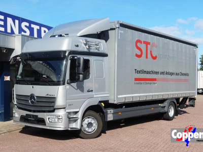 Mercedes-Benz Atego 1227 L Schuifzeil + schuifdak + klep, High sleeper