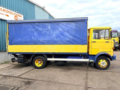Mercedes-Benz LP 813 D WITH TENT BOX (MANUAL GEARBOX / FULL STEEL SUSPENSION / LOADING PLATFORM / ALUMINIUM SIDE BORDS) foto 4