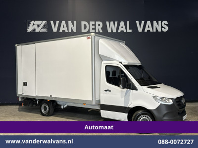 Mercedes-Benz Sprinter 315 CDI 150pk 9G-Tronic Automaat Bakwagen 21m3 KUUB Laadklep Zijdeur Euro6 Airco | Lat om Lat betimmering Leder, Bijrijdersbank