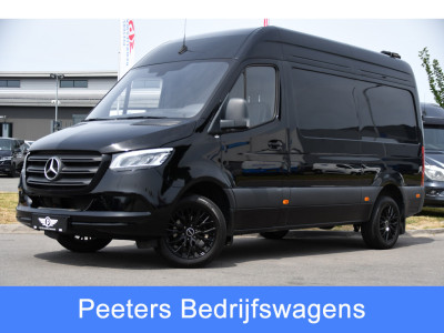 Mercedes-Benz Sprinter 317 1.9 CDI L2H2 RWD Black Edition Camera, Cruise, Carplay, LED, 170pk, Automaat, Stoelverwarming, Standkachel, Mbux, Leder, Uniek!