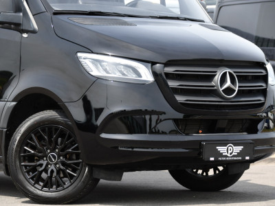 Mercedes-Benz Sprinter 317 1.9 CDI L2H2 RWD Black Edition Camera, Cruise, Carplay, LED, 170pk, Automaat, Stoelverwarming, Standkachel, Mbux, Leder, Uniek! 8