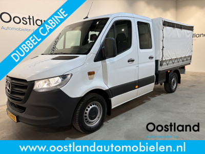 Mercedes-Benz Sprinter 317 CDI L2 RWD DC Open Laadbak met Huif en schuifzeilen / Airco / Cruise / Mbux / Trekhaak