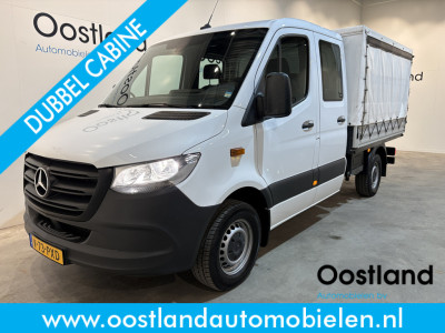 Mercedes-Benz Sprinter 317 CDI L2 RWD DC Open Laadbak met Huif en schuifzeilen / Airco / Cruise / Mbux / Trekhaak
