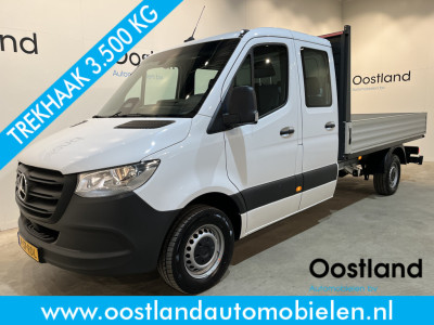 Mercedes-Benz Sprinter 317 CDI L3 RWD DC Dubbel Cabine Open Laadbak / Euro 6 / Trekhaak 3500 KG / Airco / Camera / CarPlay / Cruise Control Adap. / 6-Zits /