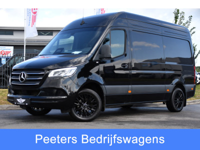 Mercedes-Benz Sprinter 319 1.9 CDI L2H2 Pro Black Edition FACELIFT! Adaptieve Cruise, luchtvering, Camera, LED, 10,5 Mbux, Standkachel, Stoelverwarming, Sensoren, Uniek!
