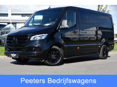 Mercedes-Benz Sprinter 319 3.0 CDI L2H1 DC Black Edition FULL OPTIONS! 360 Camera, Adaptieve Cruise, LED, 2 x Stoelverwarming, Standkacel, Autmaat, 10,5 Mbux, Sensoren, Uniek!