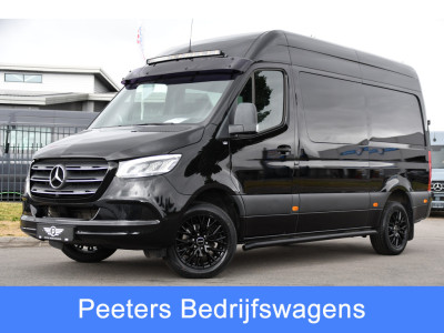 Mercedes-Benz Sprinter 319 3.0 CDI L2H2 DC Black Edition Adaptieve Cruise, 360 Camera, Carplay, LED, 10,5 Mbux, Stoelverwarming, Automaat, 190pk, 3500kg Trekhaak, Uniek!
