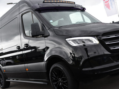 Mercedes-Benz Sprinter 319 3.0 CDI L2H2 DC Black Edition Adaptieve Cruise, 360 Camera, Carplay, LED, 10,5 Mbux, Stoelverwarming, Automaat, 190pk, 3500kg Trekhaak, Uniek! foto 19