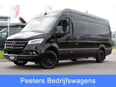 Mercedes-Benz Sprinter 319 V6 3.0 CDI L3H2 Black Edition Adaptieve Cruise, 360 Camera, Carplay, LED, Voorruit verwarming, Automaat, 10,5 Mbux, NAVI, 2 x Geveerde stoel, Uniek!