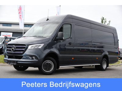 Mercedes-Benz Sprinter 519 V6 3.0 CDI L4H2 PB Edition N1, 360 Camera, Cruise, Carplay, 10,5 Mbux, Automaat, Sensoren, 190pk, Elektrische deur, Stoelverwarming, Geveerde stoel, Uniek! 319