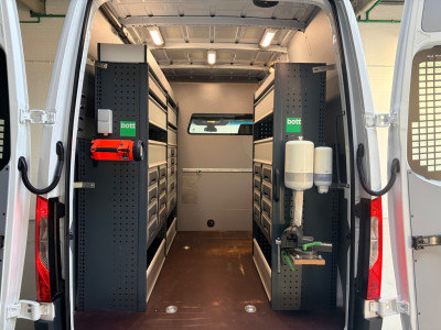 Mercedes-Benz Sprinter Automaat Servicewagen 314 2.2 CDI 140PK L1H2 euro6 BOTT, Victron V230, Standkachel, Trekhaak, RIJKLAARPRIJS foto 2