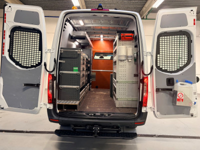 Mercedes-Benz Sprinter Automaat Servicewagen 314 2.2 CDI 140PK L2H2 euro6 BOTT, Victron V230, Standkachel Trekhaak RIJKLAARPRIJS foto 2