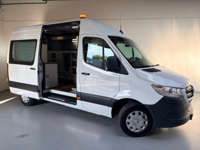 Mercedes-Benz Sprinter Automaat Servicewagen 315 1.9CDI 150pk L2H2 euro6 BOTT, Victron V230, Standkachel Trekhaak RIJKLAARPRIJS 17