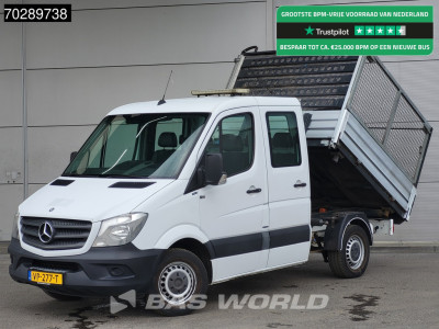 Mercedes-Benz Sprinter 310 CDI Automaat 3 zijdige Kipper Dubbe Cabine Trekhaak Tipper Benne Open laadbak Airco Trekhaak