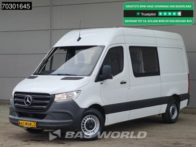 Mercedes-Benz Sprinter 314 CDI Dubbel Cabine Automaat L2H2 Airco Cruise MBUX CarPlay Euro6 DC Doka Mixto Airco Trekhaak Cruise control