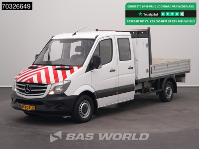 Mercedes-Benz Sprinter 314 CDI Dubbel Cabine Open Laadbak 3,5t Trekhaak Airco Euro6 Pritsche Pickup Open Box Airco Trekhaak