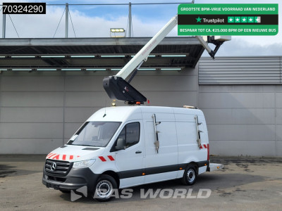 Mercedes-Benz Sprinter 314 CDI Hoogwerker 11m Werkhoogte Trekhaak Airco Cruise Camera Euro6 Arbeitsbuhne Hubarbeitsbuhne 1Personen Airco Trekhaak Cruise control