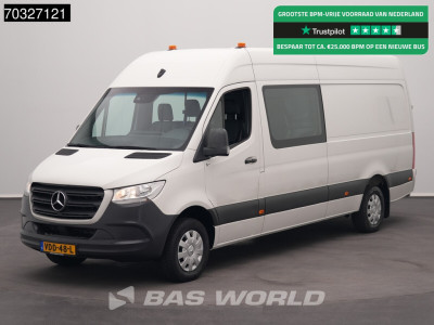 Mercedes-Benz Sprinter 316 CDI Automaat Dubbel Cabine L3H2 Navi Airco Cruise Parkeersensoren Euro6 L3 DC Doka Mixto Airco Cruise control