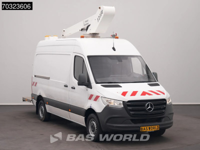 Mercedes-Benz Sprinter 316 CDI Hoogwerker 12m Werkhoogte L2H2 Trekhaak Airco Cruise Euro6 Arbeitsbühne Hubarbeitsbühne Nacelle 1Personen Airco Trekhaak Cruise control 6