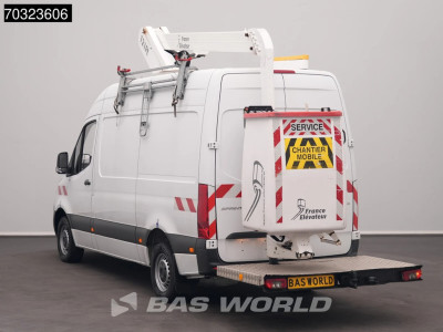 Mercedes-Benz Sprinter 316 CDI Hoogwerker 12m Werkhoogte L2H2 Trekhaak Airco Cruise Euro6 Arbeitsbühne Hubarbeitsbühne Nacelle 1Personen Airco Trekhaak Cruise control 7