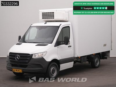 Mercedes-Benz Sprinter 317 CDI Automaat Koelwagen Achterdeuren Thermo King V-500 MAX 380v Stekker Navi Airco Camera Euro6 Koel Koeler Koelwagen Balwagen Airco