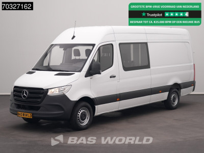 Mercedes-Benz Sprinter 319 CDI Automaat Dubbel Cabine 3,5t Trekhaak 190PK L3H2 Navi Airco Cruise Camera MBUX CarPlay Euro6 DC Doka Mixto L3 Airco Trekhaak Cruise control