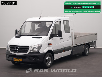 Mercedes-Benz Sprinter 413 CDI Euro6 Dubbel Cabine Open Laadbak Trekhaak Zwaailampen Pritsche DC Doka Trekhaak