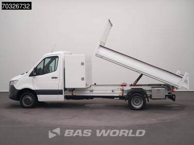 Mercedes-Benz Sprinter 515 CDI Kipper met Kist Dubbellucht 3,5t Trekhaak Airco Cruise MBUX CarPlay Euro6 Tippe Benne Kieper Airco Trekhaak Cruise control 18