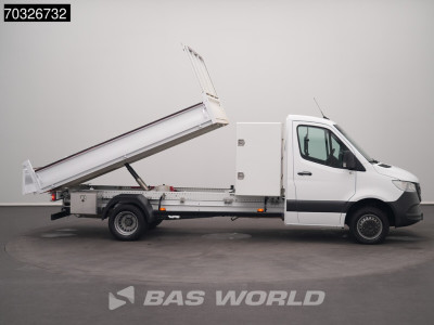 Mercedes-Benz Sprinter 515 CDI Kipper met Kist Dubbellucht 3,5t Trekhaak Airco Cruise MBUX CarPlay Euro6 Tippe Benne Kieper Airco Trekhaak Cruise control 19