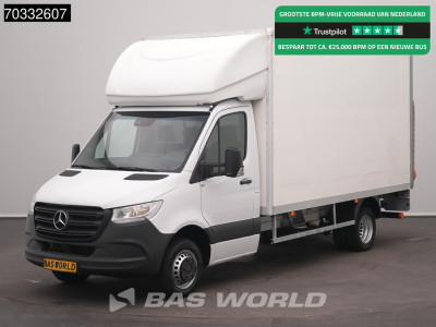 Mercedes-Benz Sprinter 515 CDI Laadklep Dubbellucht 150PK Bakwagen Airco MBUX CarPlay DHollandia Euro6 Meubelbak Koffer Möberkoffer Taillift LBW Airco Cruise control