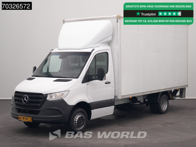 Mercedes-Benz Sprinter 515 CDI Laadklep Zijdeur Dubbellucht 150PK Bakwagen Airco MBUX CarPlay DHollandia Euro6 Meubelbak Koffer Möberkoffer Taillift LBW Airco