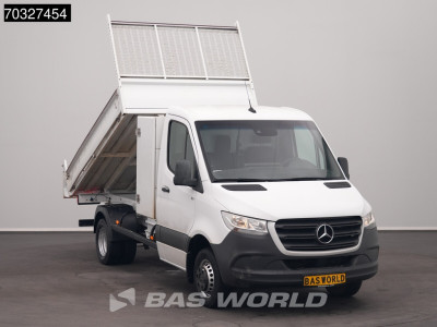 Mercedes-Benz Sprinter 516 CDI Kipper met Kist Dubbellucht 3,5t Trekhaak Airco Cruise MBUX CarPlay Euro6 Tipper Benne Kieper Airco Trekhaak Cruise control 5