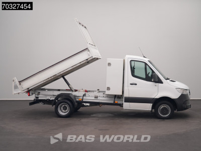 Mercedes-Benz Sprinter 516 CDI Kipper met Kist Dubbellucht 3,5t Trekhaak Airco Cruise MBUX CarPlay Euro6 Tipper Benne Kieper Airco Trekhaak Cruise control 7