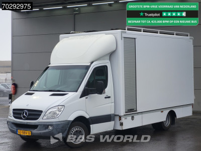 Mercedes-Benz Sprinter 516 CDI Laadklep Dubbellucht Automaat Trekhaak Bakwagen Airco Cruise DHollandia APK 06-2026 Euro6 Meubelbak Koffer 18m3 Airco Trekhaak Cruise control