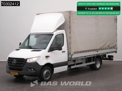 Mercedes-Benz Sprinter 519 CDI 3.0L V6 190PK Automaat Bakwagen Schuifzeilen Airco Tacho Euro6 Meubelbak Koffer Schuifzeilen Zeilen Zeilenwagen Plane Airco