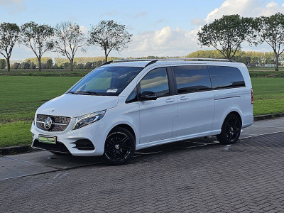 Mercedes-Benz V-KLASSE 300 CDI L3 XL Dubbele Cabine 4Mmatic AMG Night-Pakket Burmester Elektrische Zijdeuren Trekhaak Leer 236PK! foto 2