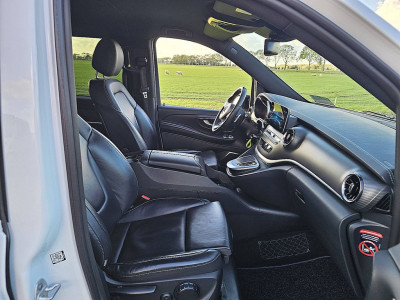 Mercedes-Benz V-KLASSE 300 CDI L3 XL Dubbele Cabine 4Mmatic AMG Night-Pakket Burmester Elektrische Zijdeuren Trekhaak Leer 236PK! foto 7