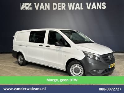 Mercedes-Benz Vito 111 CDI **MARGE, Geen BTW** L3H1 Dubbele Cabine Euro6 Airco | 5-Zits | Camera | Navigatie | Cruisecontrol Trekhaak, Parkeersensoren