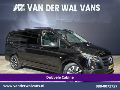 Mercedes-Benz Vito 116 CDI 164pk 9G-Tronic Automaat L2H1 Dubbele Cabine Euro6 Airco | 2x Zijdeur | 5-Zits | Camera | Navigatie LED, LM Velgen, 2500kg Trekhaak, Cruisecontrol, Parkeersensoren, MBUX