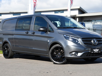 Mercedes-Benz Vito 190pk CDI L3 DC PB Edition Camera, Cruise, Carplay, LED, 2 x Schuifdeur, Automaat, Multimedia, Leder, Uniek! foto 5